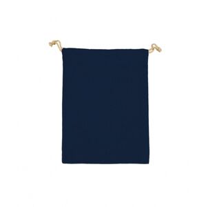 Taška bavlněná se šňůrkou MINIS, 140g/m2, 10 x 14cm, temně modrá (Dark Blue)