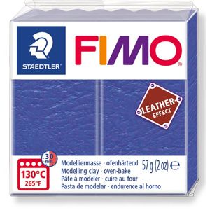 FIMO LEATHER efekt - indigo modrá