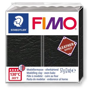FIMO LEATHER efekt - černá