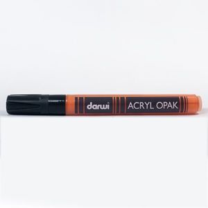 DARWI Akrylová fixa - tenká - 3ml/1mm - oranžová