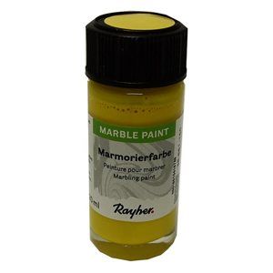 Mramorovací barva Rayher Marble Paint 20 ml - citronová