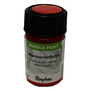 Mramorovací barva Rayher Marble Paint 20 ml - červená