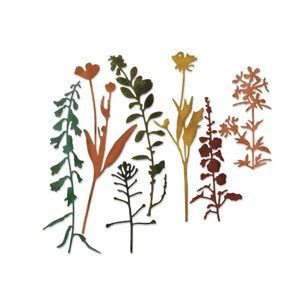 Kovové vyřezávací  šablony Thinlits - Polní květiny (7ks)
