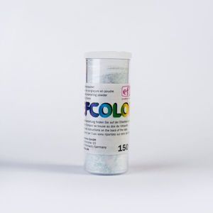 Efcolor - Smaltovací prášek , 10ml - s glitry tyrkysový