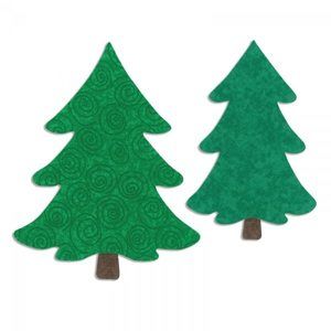 Vyřezávací šablona Bigz L - Vánoční stromky