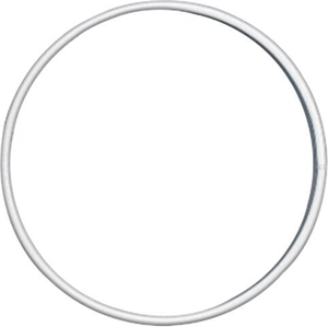 Drátěný kruh, průměr 10 cm - bílý