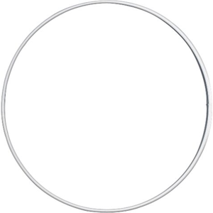 Drátěný kruh, průměr 15 cm - bílý