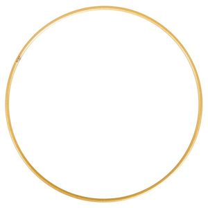Kovový kruh, průměr 15 cm - zlatý