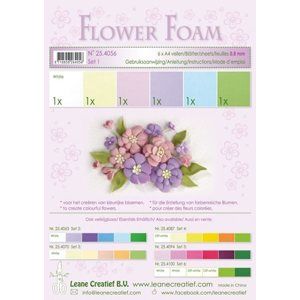 Speciální pěnová guma na výrobu květin A4 - pastelové barvy