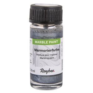 Mramorovací barva Rayher Marble Paint 20 ml - stříbrná