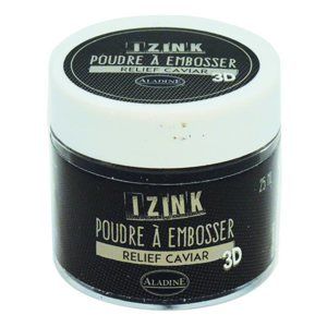 Embosovací prášek Aladine, IZINK - Caviar, 25 ml