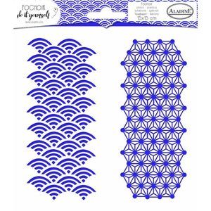 Plastová šablona Aladine - Duo japonská geometrie