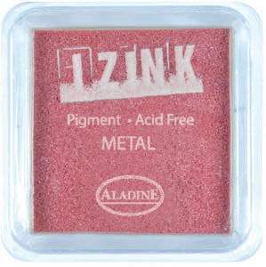 Inkoust IZINK mini, pomaluschnoucí - metalická červená