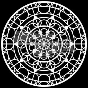 Plastová šablona - Mandala Skylight ( 15,24 x 15,24 cm )