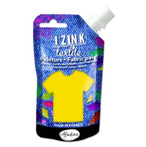Textilní barva, IZINK klasická - 80 ml - žlutá