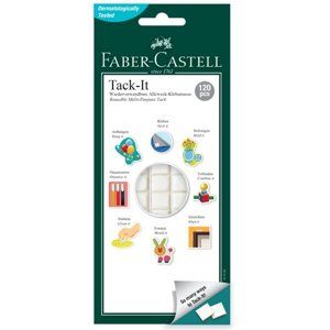 Lepicí hmota Faber-Castell TACK-IT bílá, 75 g / 120 ks