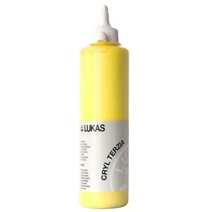 Akrylová barva LUKAS "Cryl Terzia" 500 ml - primární žlutá