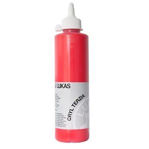 Akrylová barva LUKAS "Cryl Terzia" 500 ml - kadmium červené světlé