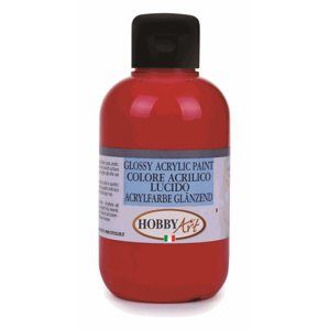 Akrylová barva Hobby Art, lesklá 250 ml - karmín. červená
