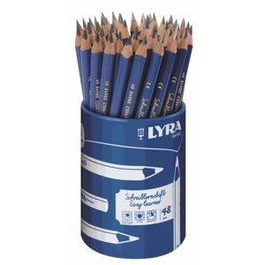 Sada grafitových tužek LYRA Easy Learner, trojhranné, tvrdost tuhy B (48 ks)