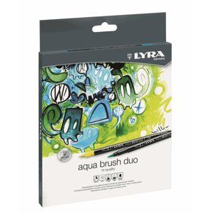 Sada uměleckých fixů LYRA Aqua Brush Duo 12 ks