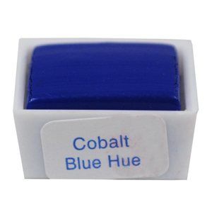 Umělecká akvarelová barva Daler-Rowney Aquafine  1/2 pánvička - kobaltová modř