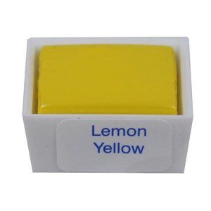 Umělecká akvarelová barva Daler-Rowney Aquafine  1/2 pánvička - citrónová žlutá