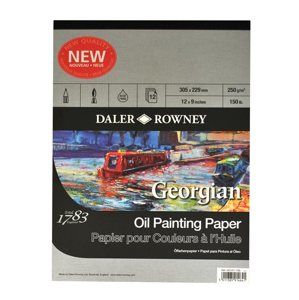 Blok na olejové barvy Daler Rowney Georgian, 12 listů