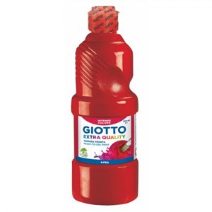 Temperová barva Giotto - EXTRA QUALITY - 500 ml, rumělka červená