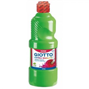 Temperová barva Giotto - EXTRA QUALITY - 500 ml, jasná zelená
