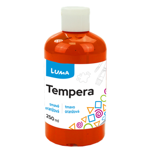 Temperová barva LUMA, 250 ml - tmavě oranžová