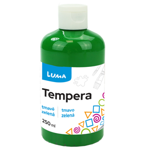 Temperová barva LUMA, 250 ml - tmavě zelená