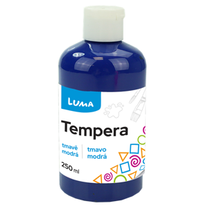 Temperová barva LUMA, 250 ml - tmavě modrá