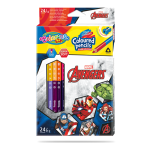 Pastelky Colorino trojhranné, Marvel Avengers - 24 barev