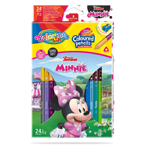 Pastelky Colorino trojhranné, Disney Junior Minnie - 24 barev