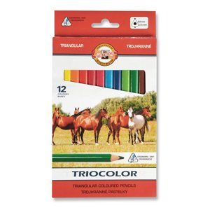 Koh-i-noor pastelky TRIOCOLOR 3142, 12 barev