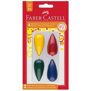 Plastové pastelky Faber-Castell do dlaně 3plus, BL 4ks