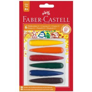 Plastové pastelky Faber-Castell do dlaně 4plus, BL 6ks