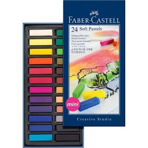 Měkké pastelové křídy MINI Faber-Castell, 24 ks