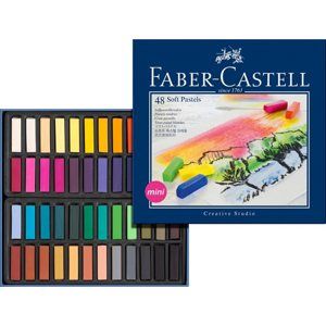 Měkké pastelové křídy MINI Faber-Castell, 48 ks