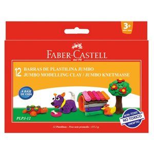 Modelovací hmota Faber-Castell Jumbo, 12ks/barev