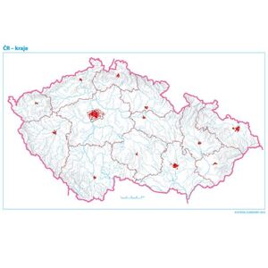 Slepé mapy ČR – sada