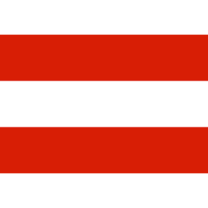 Stolní vlaječka Rakousko - praporek s návlekem 11×16,5