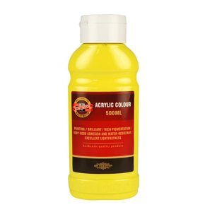 Koh-i-noor akrylová barva Acrylic - 500 ml - žluť citronová