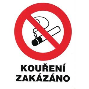 Zákaz kouření (označení restaurací) - 12x16 / plast