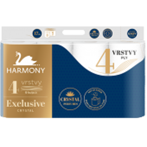 Harmony Exclusiv Crystal Perfumes toaletní papír 4 vrstvý - 8 ks