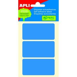 APLI Samolepicí etikety v sáčku 34x67 mm - modré