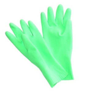 Úklidové gumové rukavice Vulkán zelené - velikost M