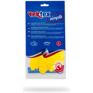 Vektex Simple úklidové latexové rukavice - velikost L