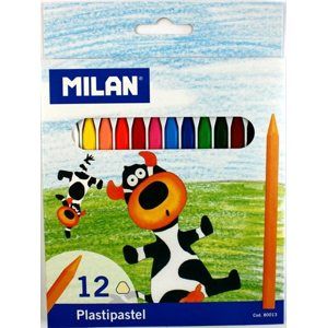 Milan Pastelky Plastipastel  (Plasticolor) 12 barev - trojboké